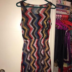 Katie Hi-Lo Patterned Dress